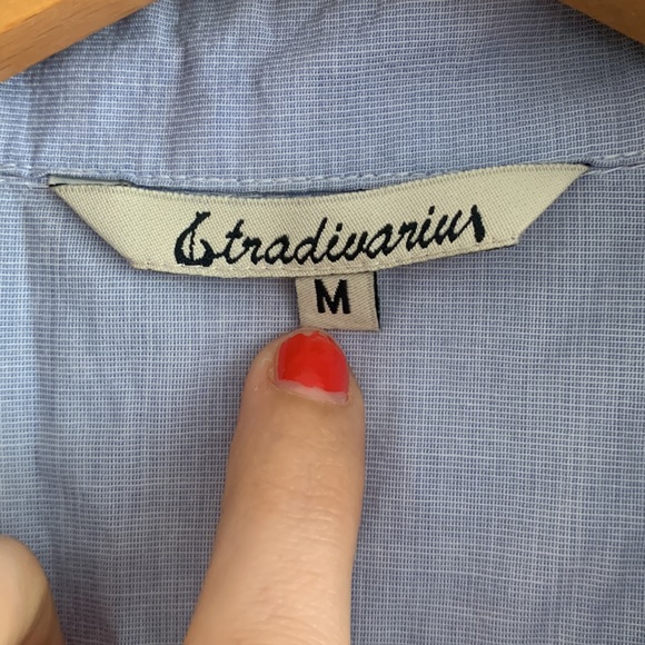 Stradivarius Button Up Dress T-shirt - Picture 4 of 12